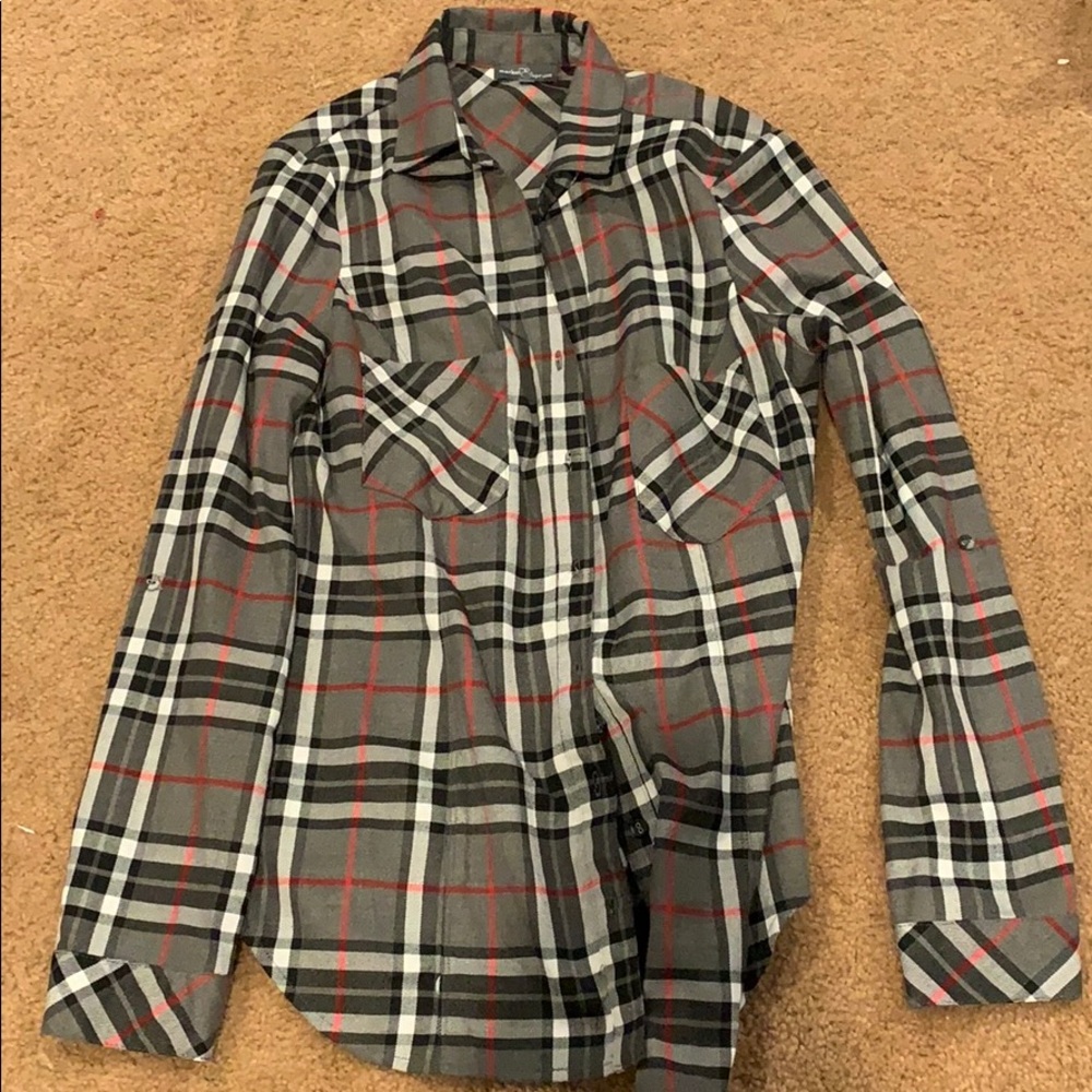 Black/Grey/ Red Flannel